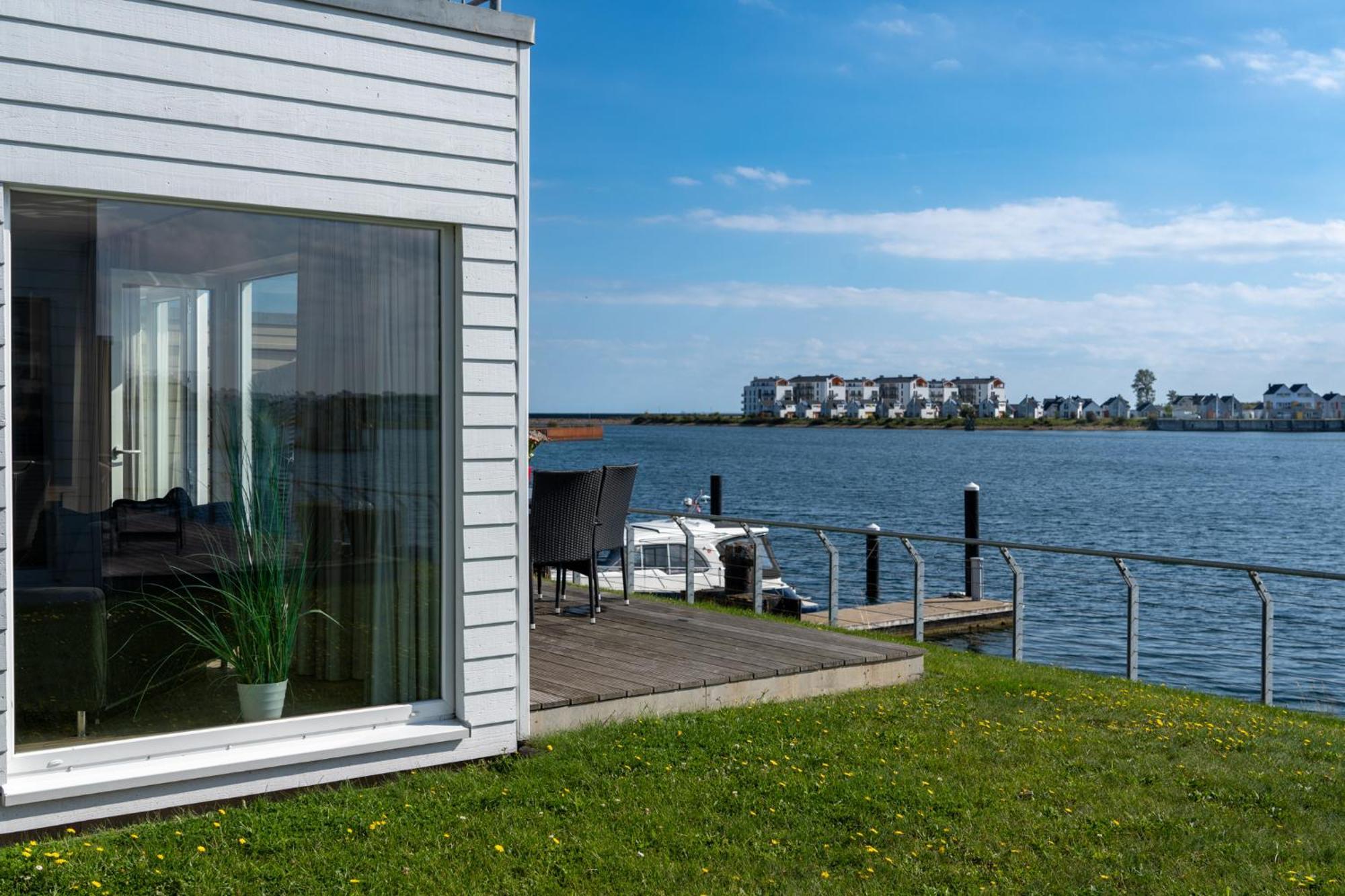 3-Zi-Ferienwohnung BRIGANTINE 33 Wasserblick, Sauna, Whirlpool by Seeblick Ferien Olpenitz Exterior foto
