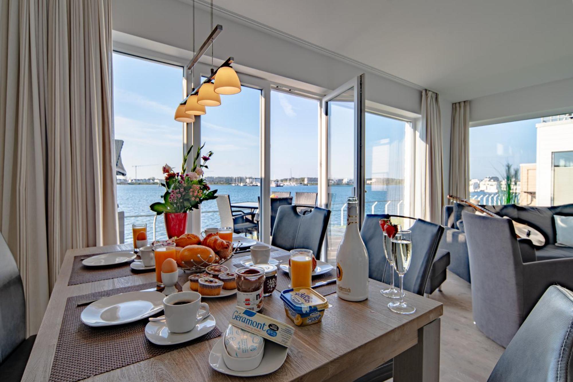 3-Zi-Ferienwohnung BRIGANTINE 33 Wasserblick, Sauna, Whirlpool by Seeblick Ferien Olpenitz Exterior foto