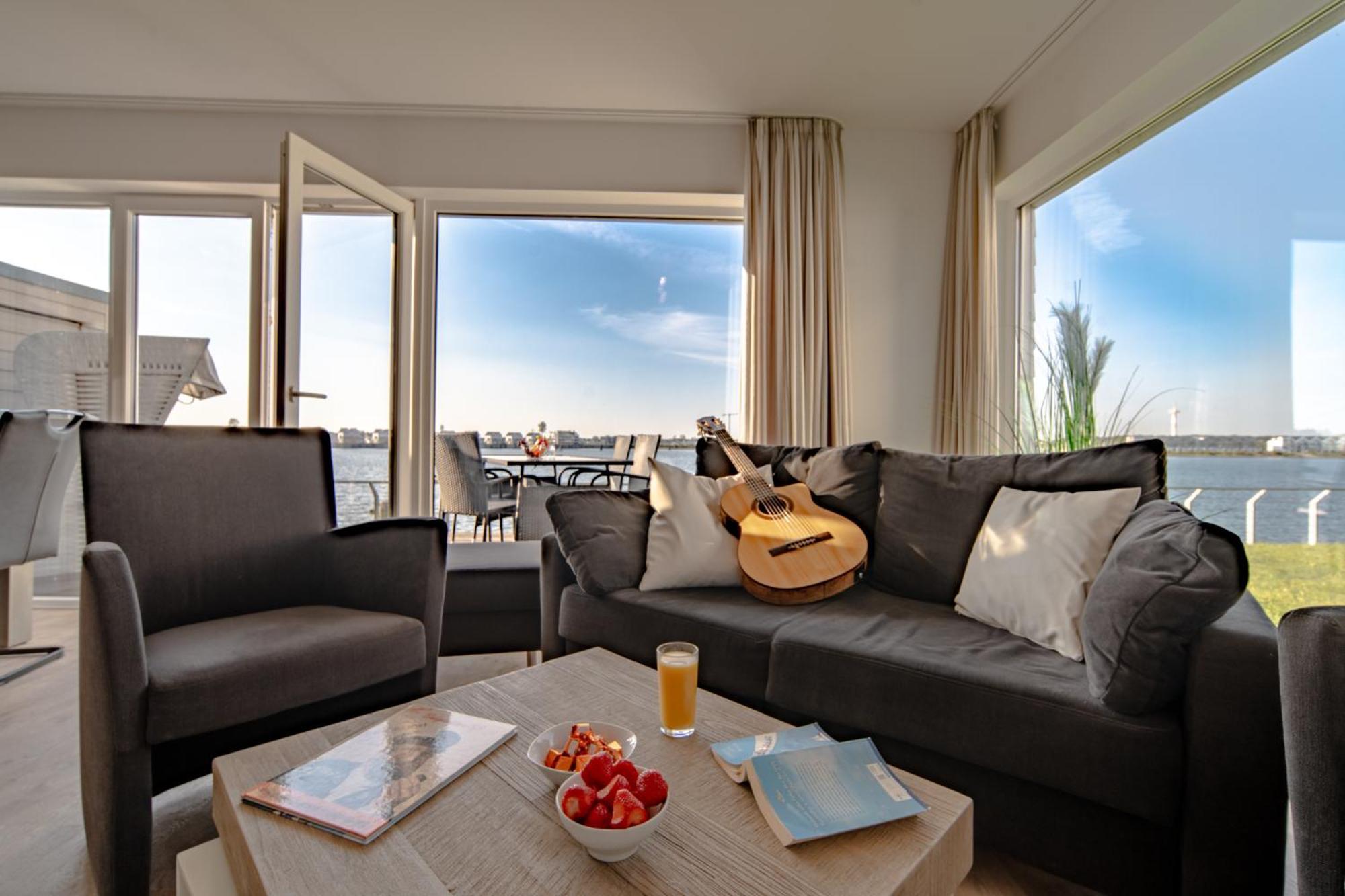 3-Zi-Ferienwohnung BRIGANTINE 33 Wasserblick, Sauna, Whirlpool by Seeblick Ferien Olpenitz Exterior foto
